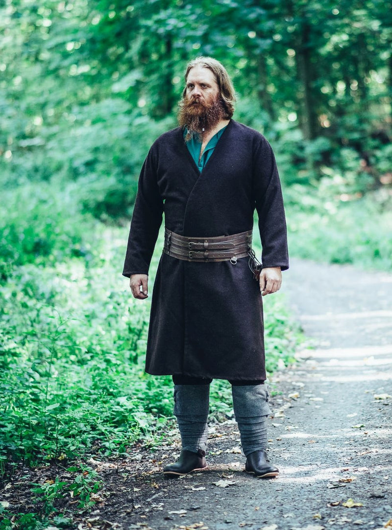 Kaftan Gustav, schwarz, Wollmischung 