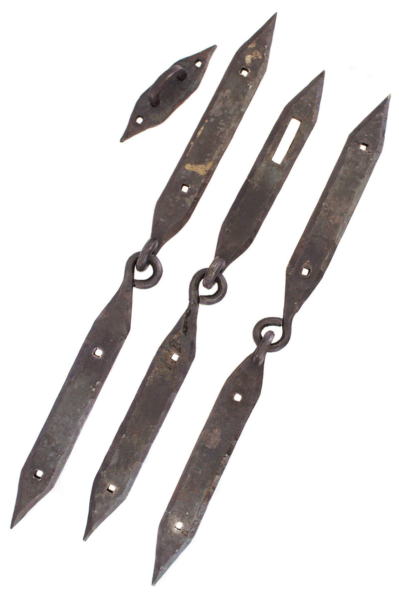 Viking kistbeslag (2 hangers & 1 ring voor slot)