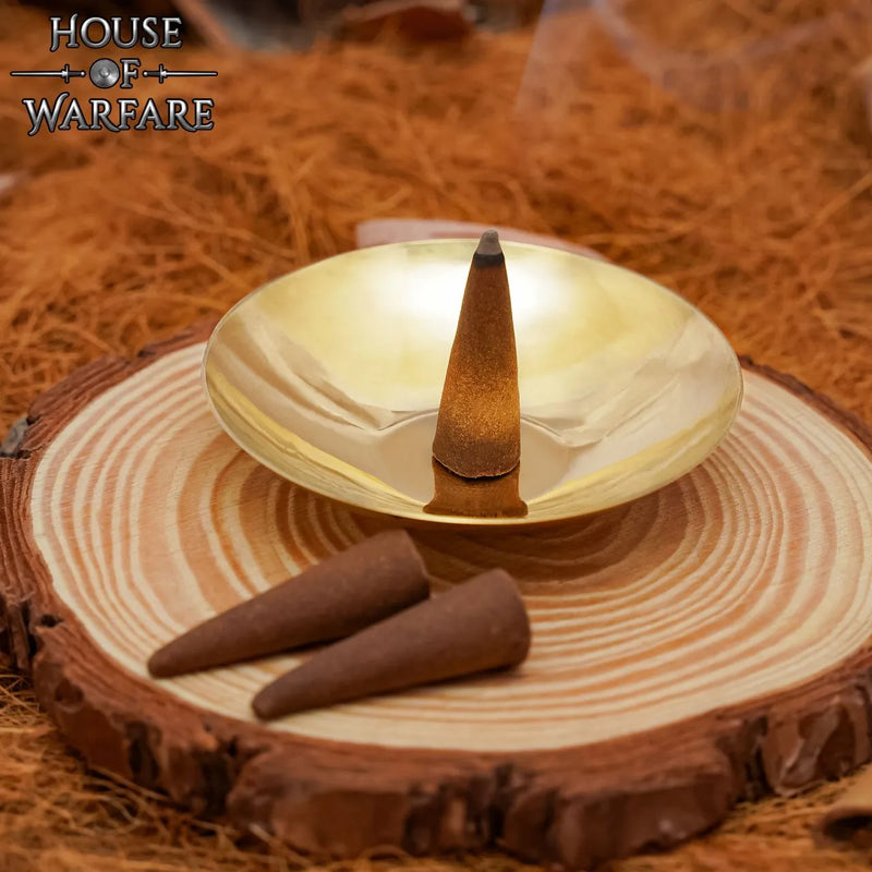 Messingen wierookschaaltje