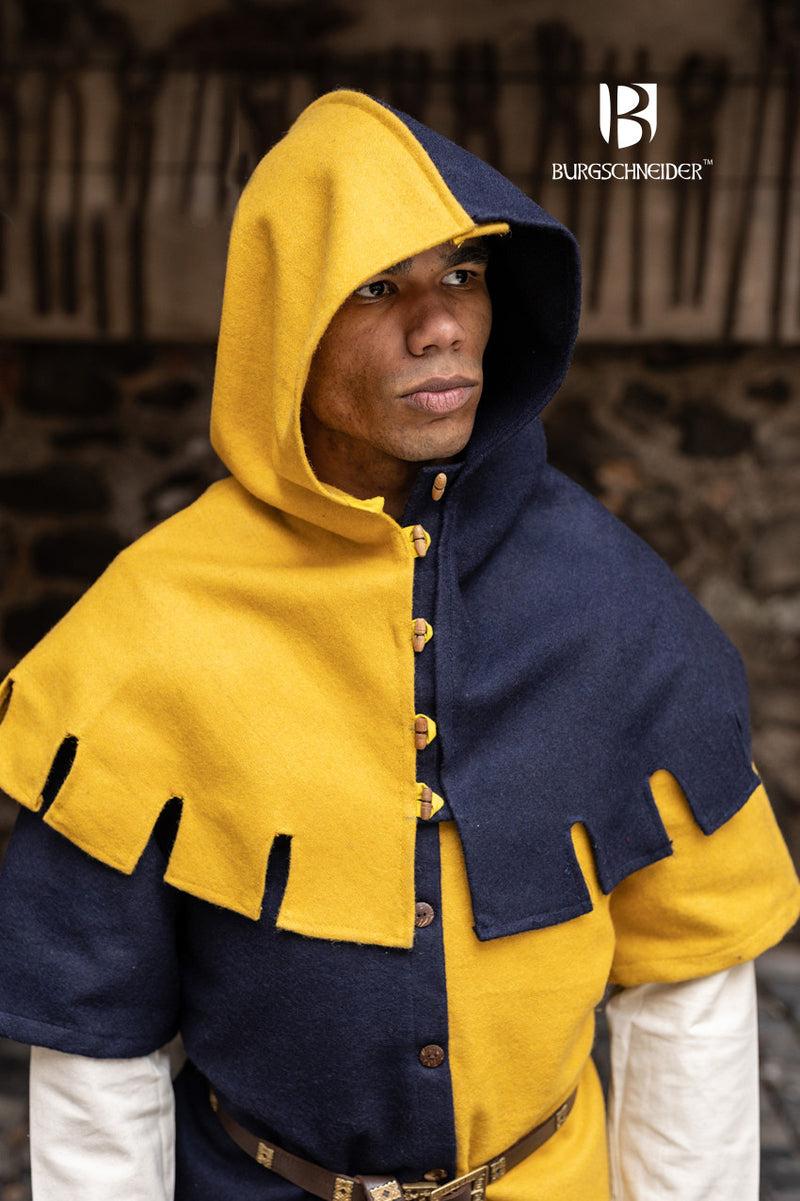 Chaperon Dangereuse, à droite, jaune, mélange de laine 