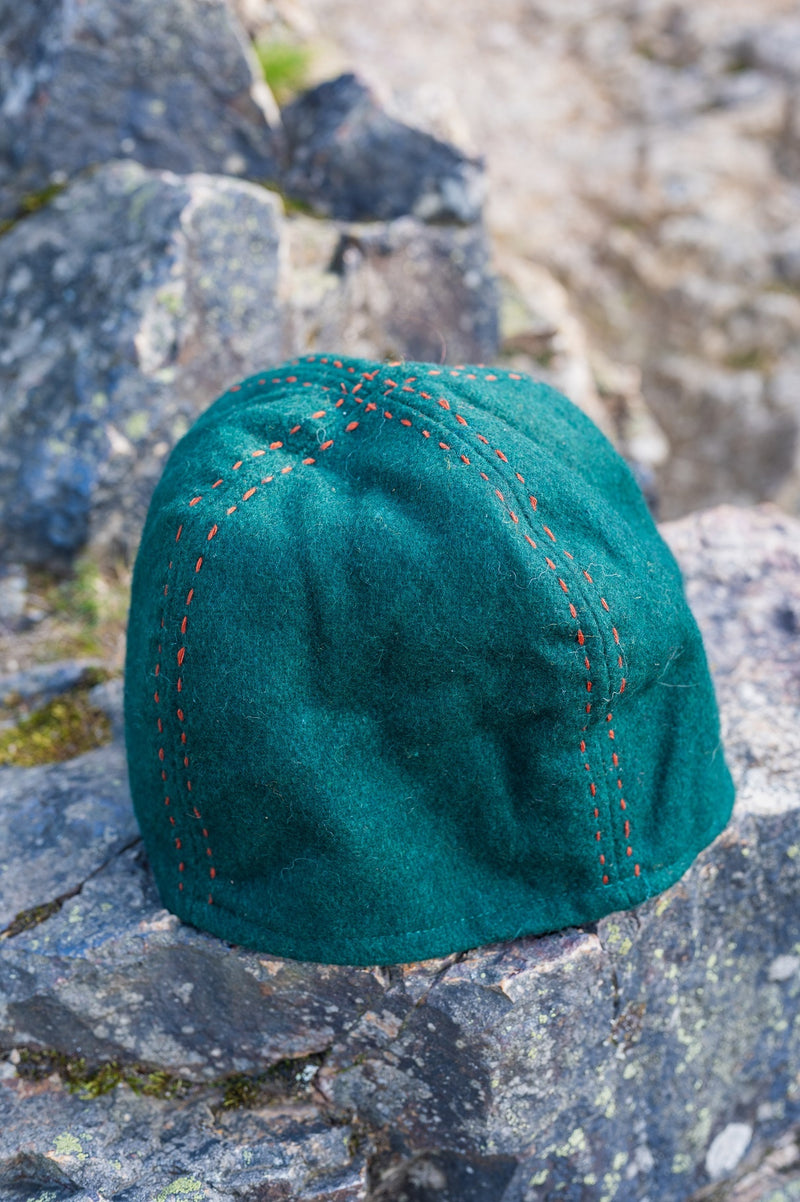 Viking muts Njal, groen, wolmix