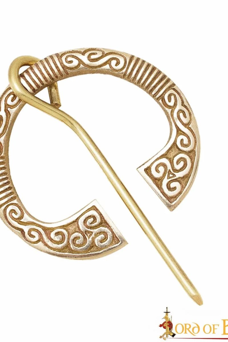 Keltische hoefijzerfibula, messing