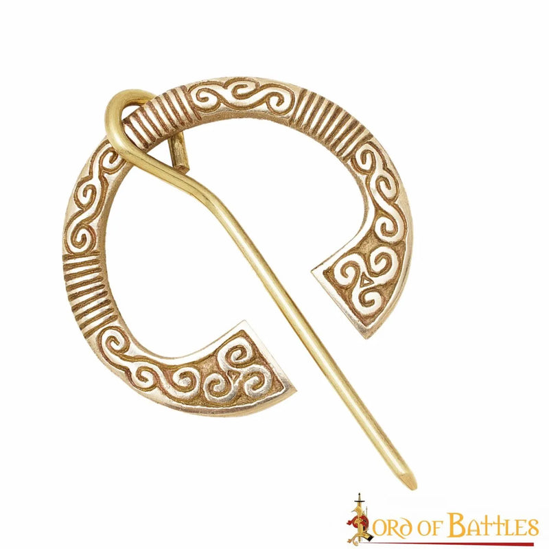 Keltische hoefijzerfibula, messing