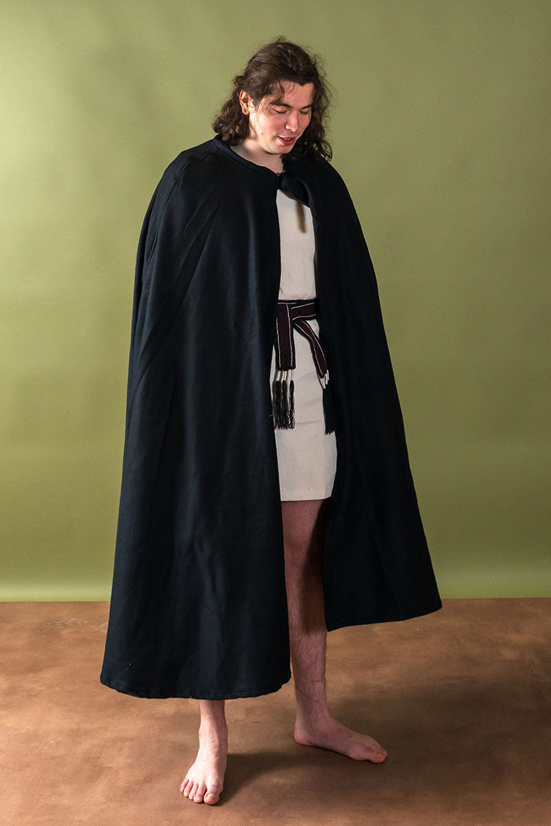 Medeltida dölja Karen svart, ullblandning 