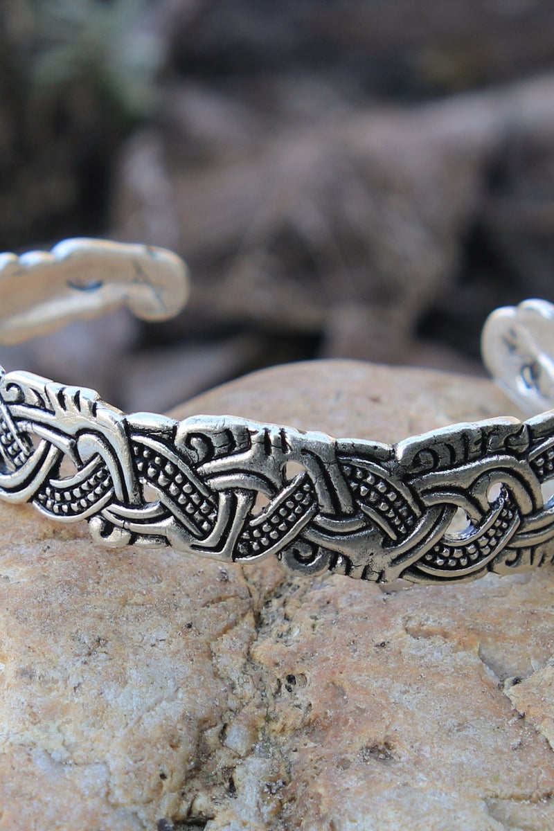 Vikingarmband eiland Man, verzilverd brons