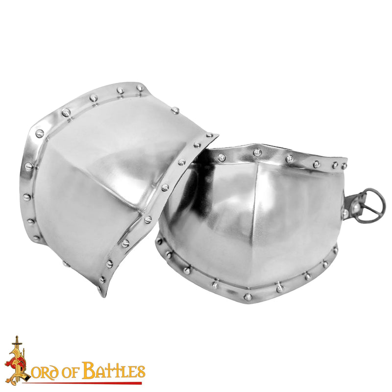 Mittelalterliche Poleyns 13.-14. Jahrhundert, 1,6 mm 