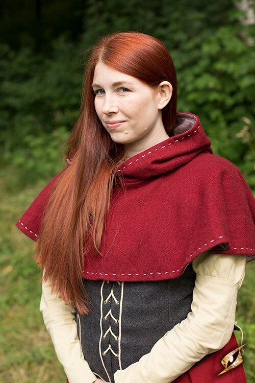 Middeleeuwse kaproen Erhard, rood