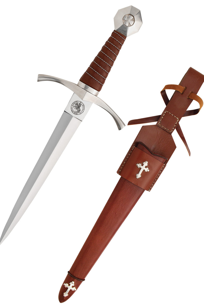 Middeleeuwse dolk tempelierszegel, semi-scherp