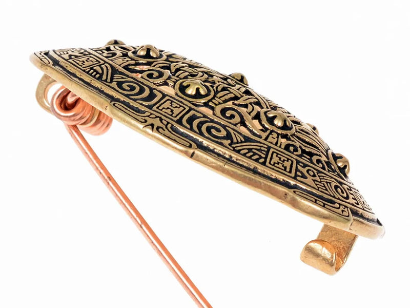 9:e århundradets Vikingasköldpadda brosch, Borre-stil, brons, pris per styck 