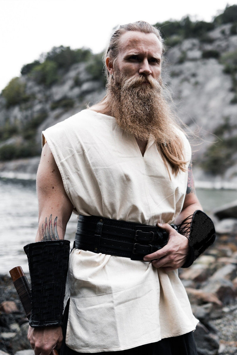 Mouwloze tuniek, crème