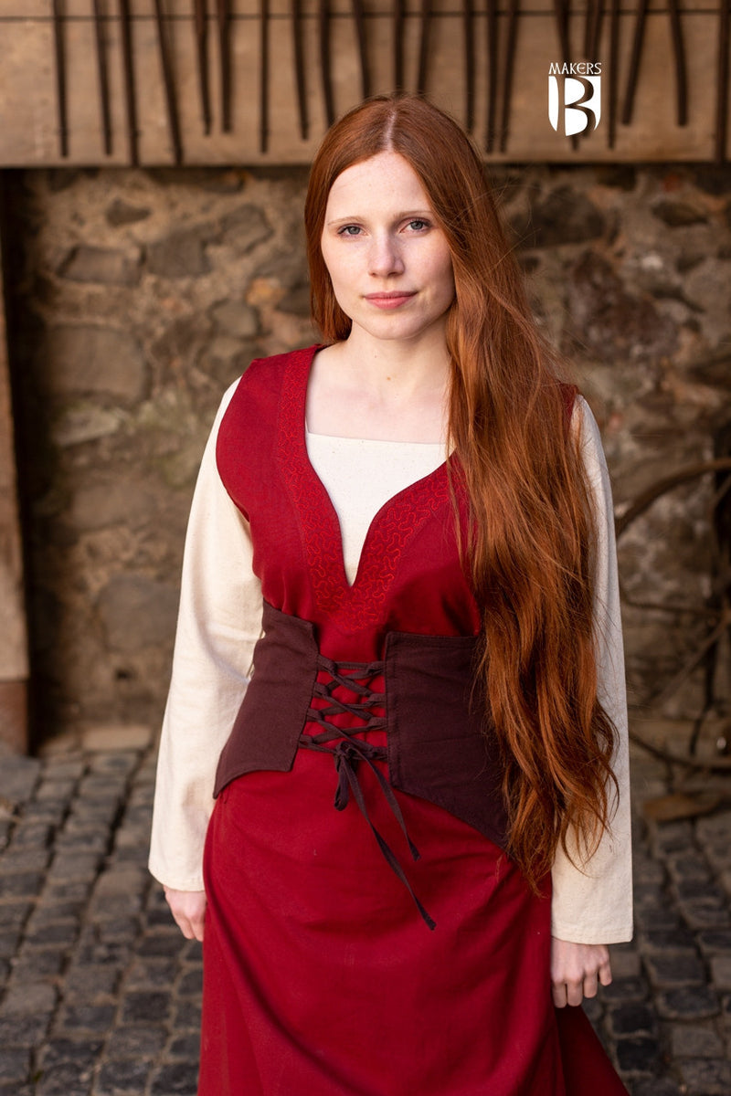 Stoffen korset Thana, bruin