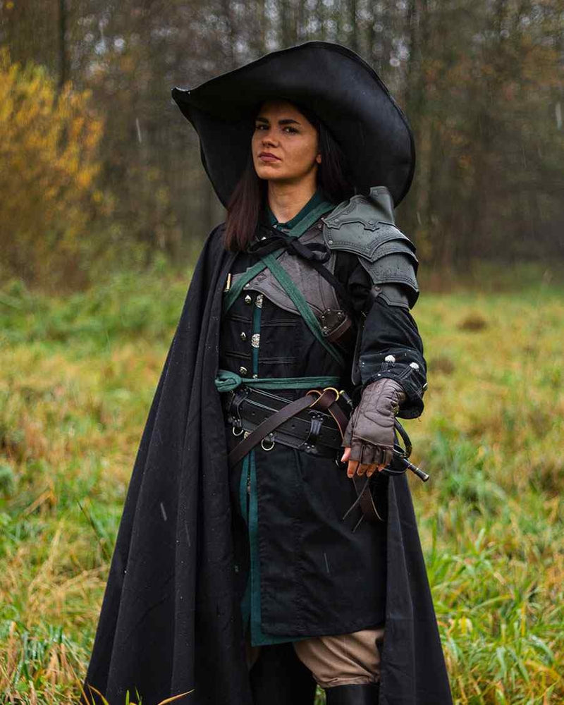 Piraten jas Enigo, zwart