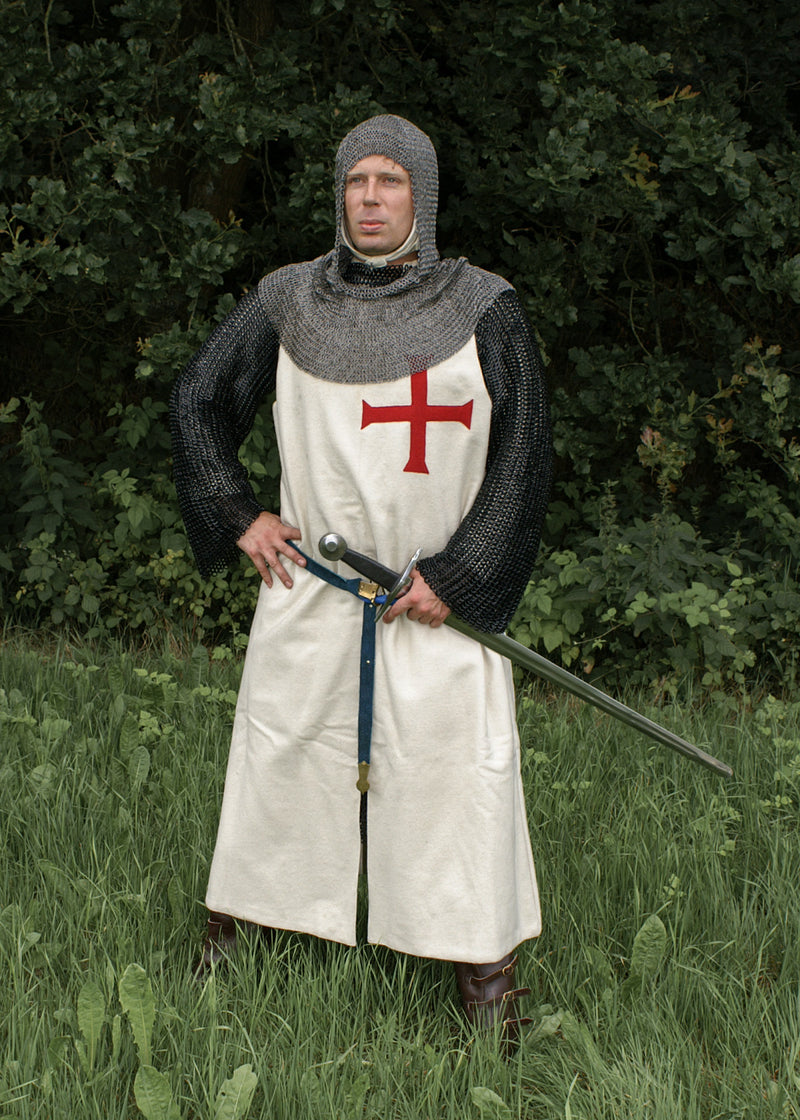Historical templar surcoat, cream