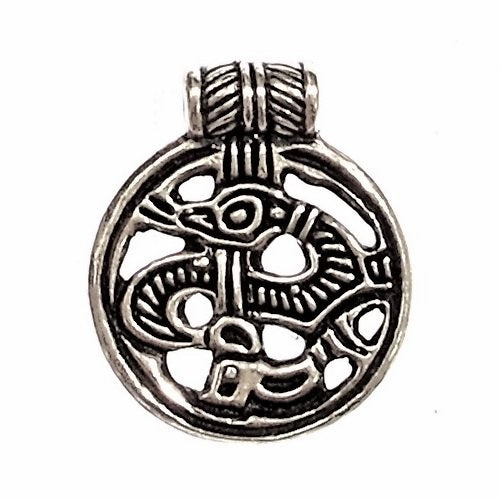 9th century Birka amulet, silvered bronze