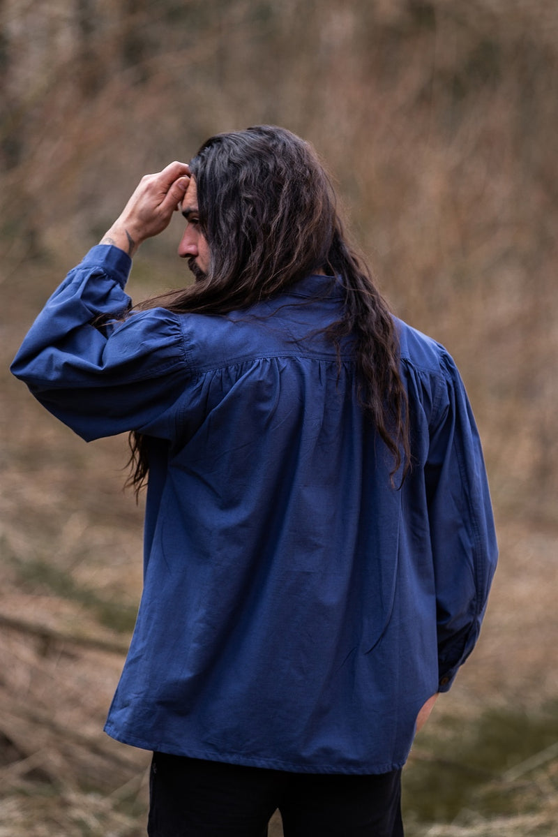 Camicia medievale, blu 
