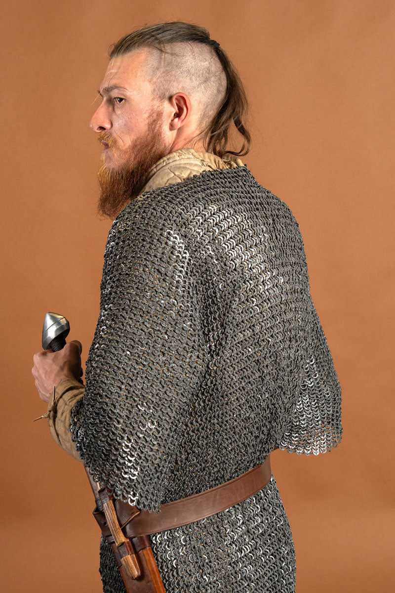 Haubergeon, misto, anelli piatti, rivetti rotondi 8 mm 