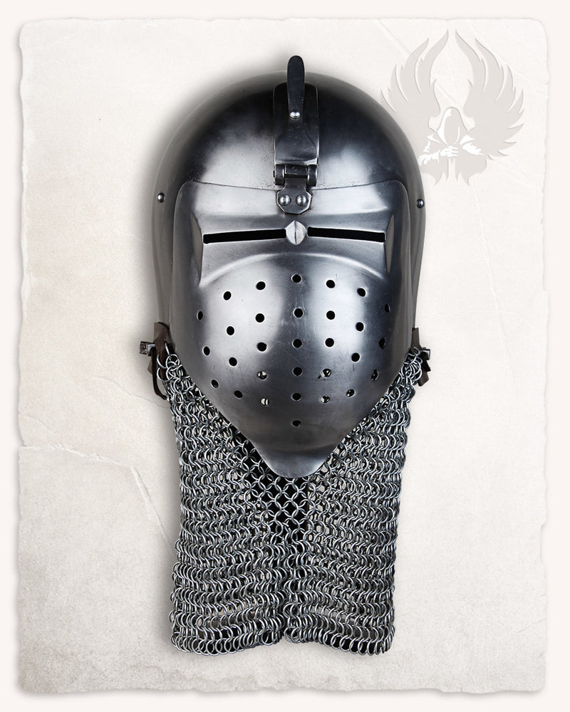 Klappvizier bascinet Ottokar, 1.6 mm