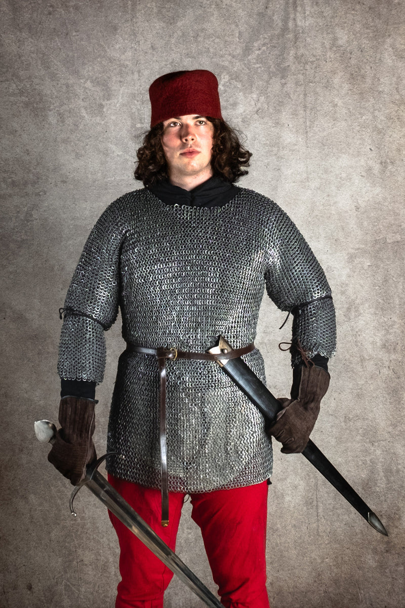 Haubergeon, blandet, flade ringe, kileformede nitter 8 mm 