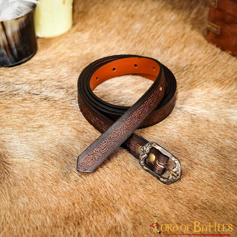 Leren riem Melian, 130 cm, bruin
