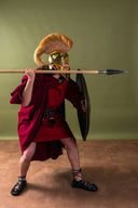 Middeleeuwse mantel Karen rood, wolmix