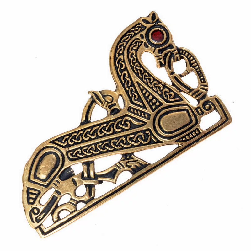 Viking heste broche, venstre, bronze 