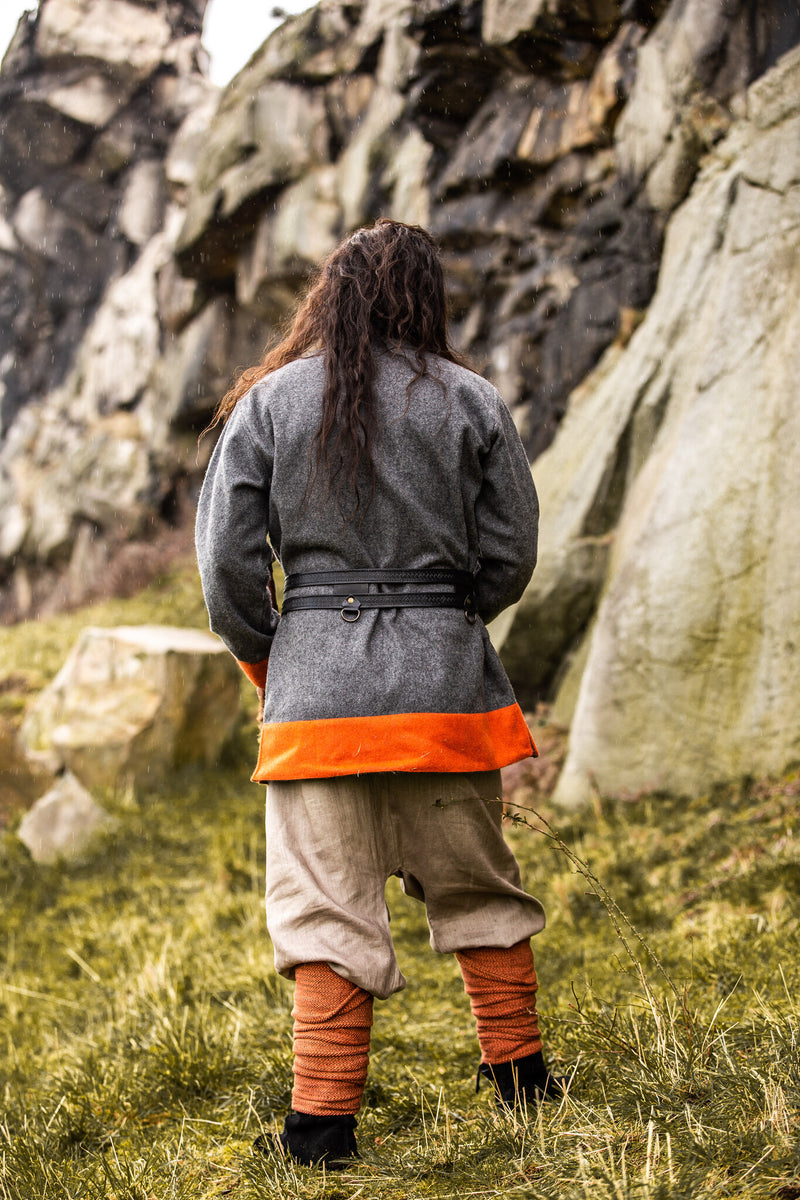 Dubbele Viking riem Floki, zwart