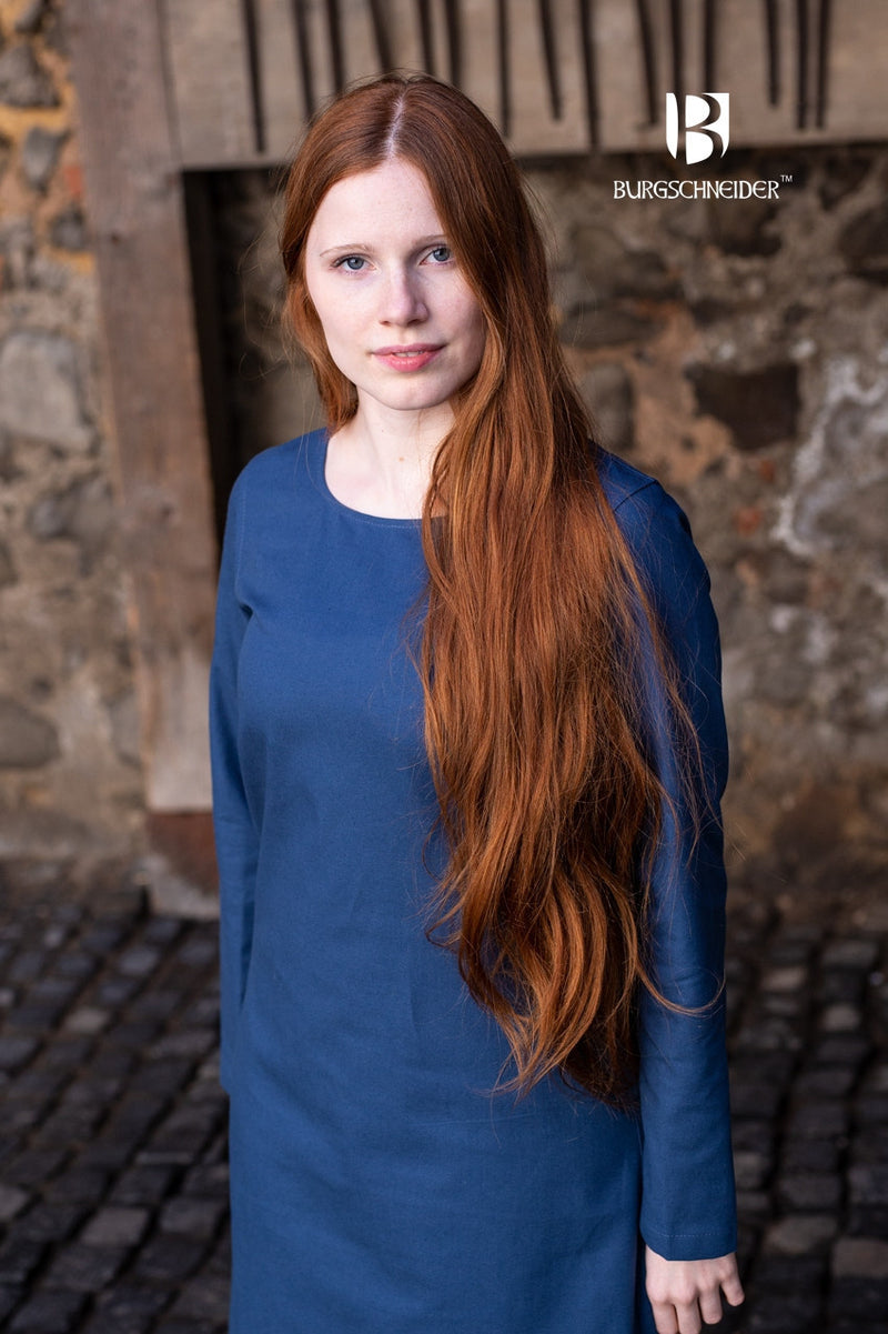 Medieval vestido Freya, azul 