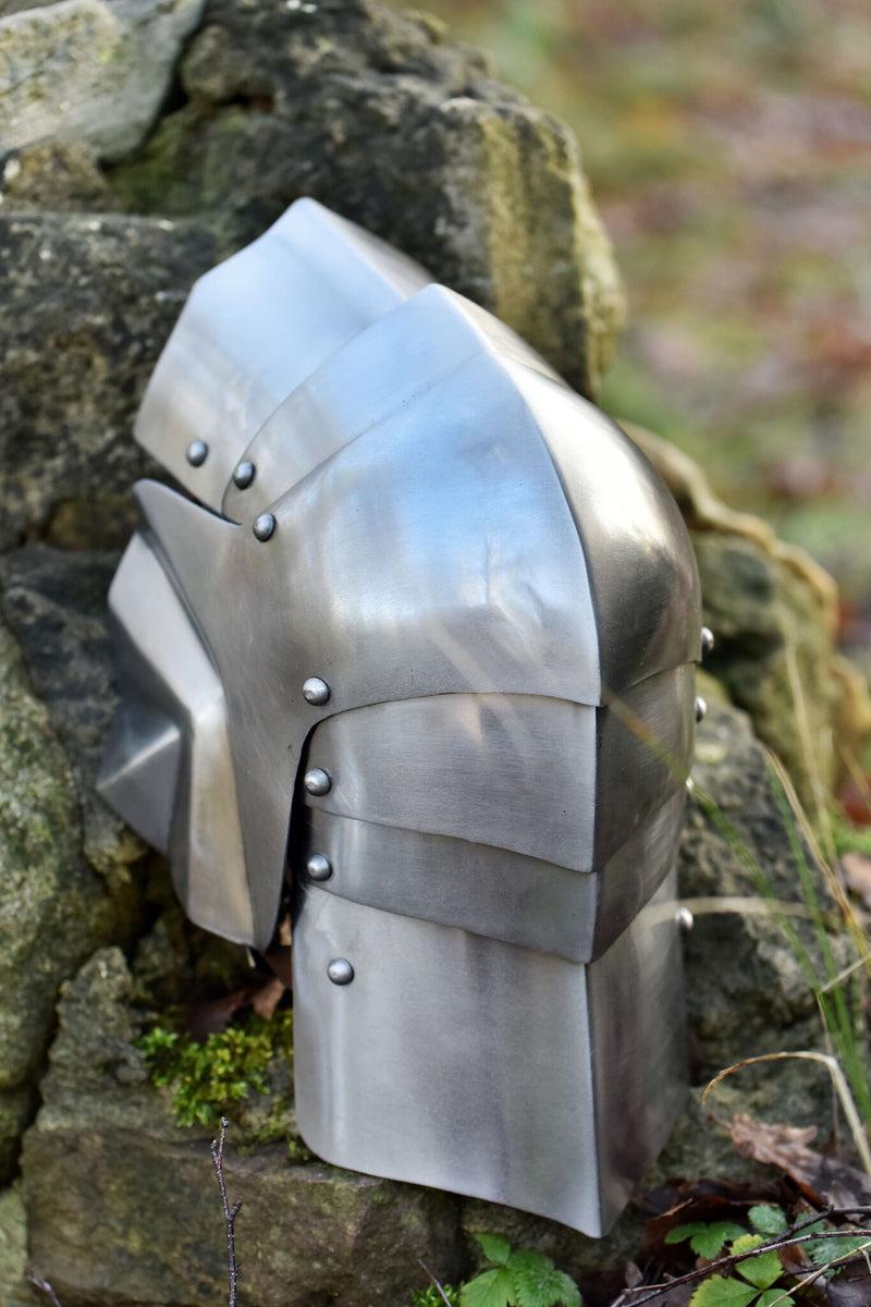 15. århundredes poleyns, knæstykker, 1,2 mm 