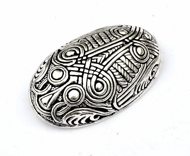 Viking tartaruga spilla Dorestad, bronzo argentato, prezzo per pezzo 