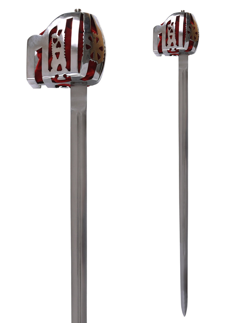 Korgfäste bredsvärd Culloden, Glasgow-korg, halvvass 