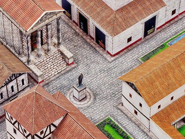 Maquette de ville romaine 