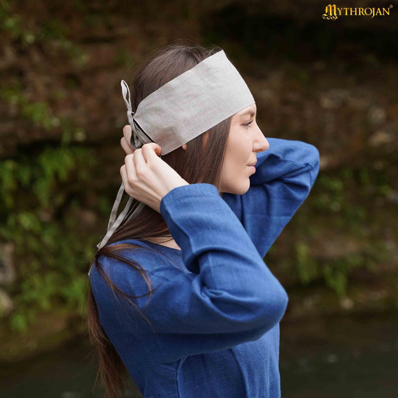 Repliche storiche foulard base, lino, naturale 