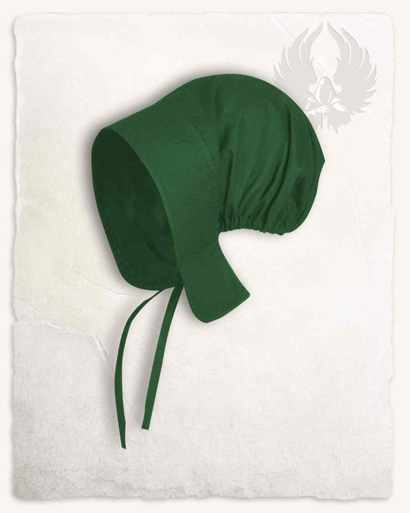 Middeleeuwse dameskap Greta, groen