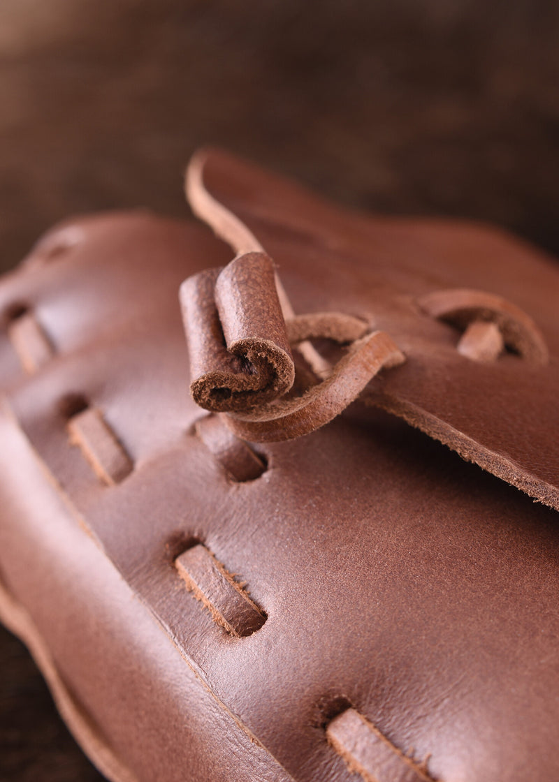 Marrón bolsa, 18 x 14 x 6 cm 