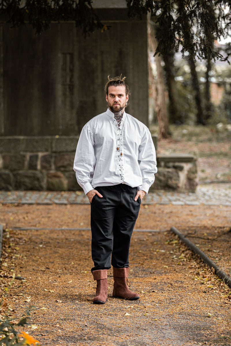 Średniowieczna koszula Dagwin, biała