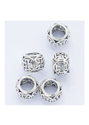 Bartperle mit Templerkreuz, Sterling silber 