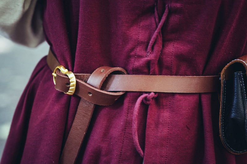 Leren riem, 2cm breed, bruin