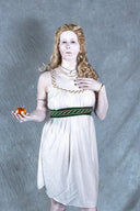 Déesses Robe Artémis, court, blanc 