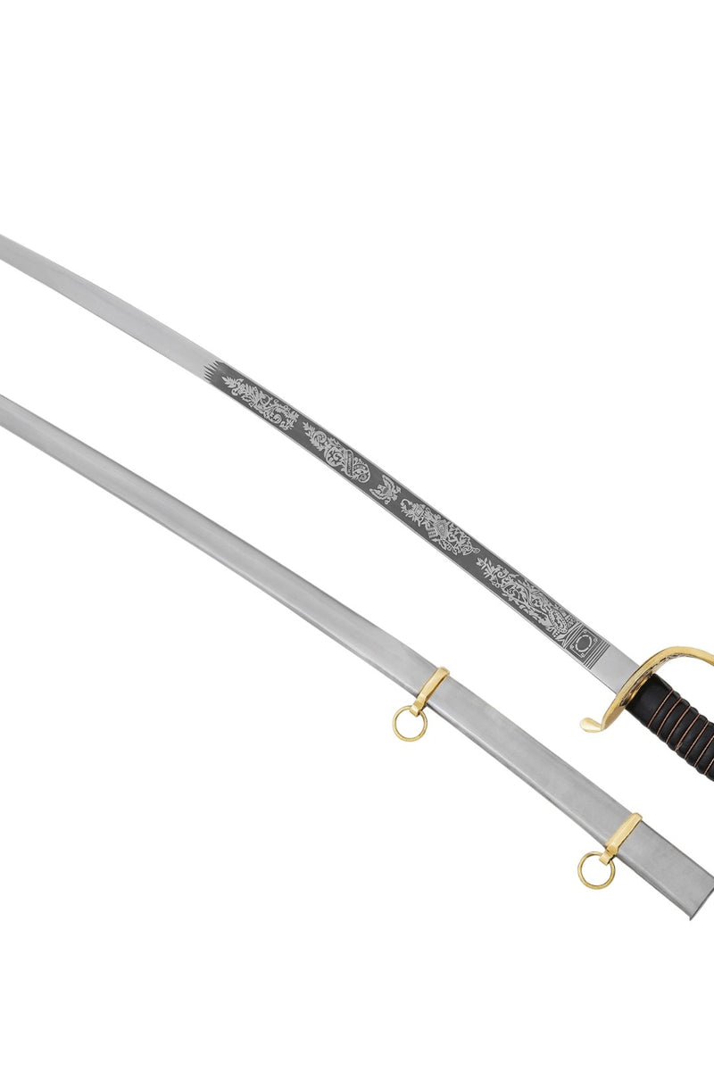 Cavalry Saber American Civil War with Engravings, semi-sharp