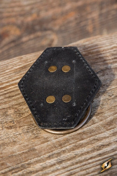 LARP zwaardhouder met ring, zwart