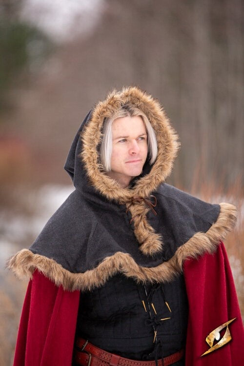 Kaproen Geralt, zwart, wolmix