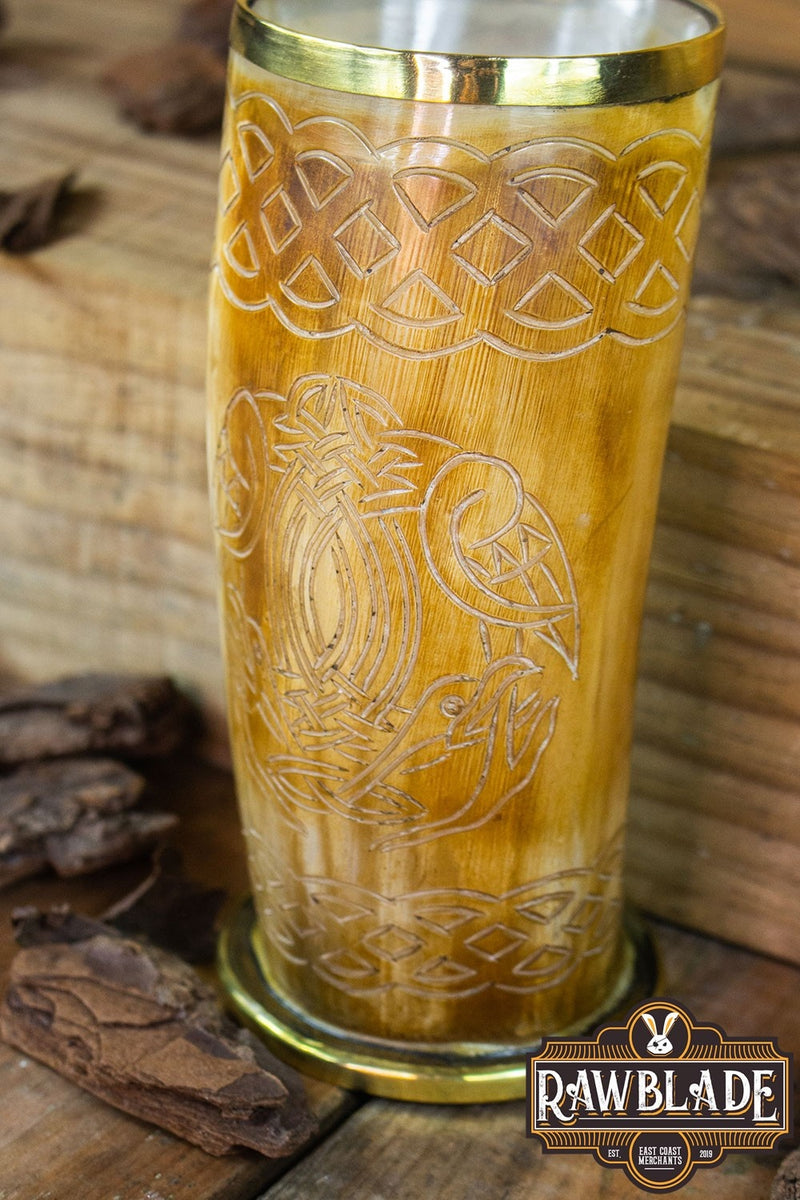 Hoorn mok Keltische vogels, 300-500 ml
