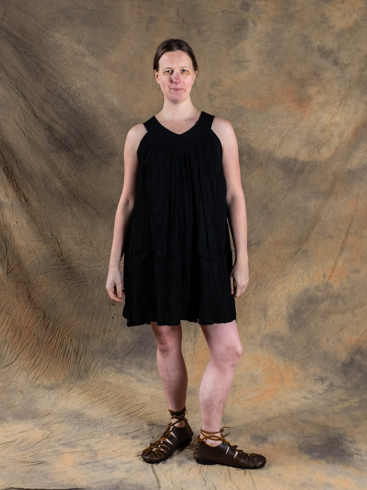 Godinnen Jurk Hera, kort, zwart