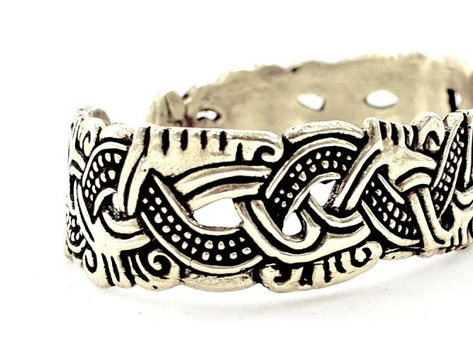 Vikingarmband eiland Man, verzilverd brons