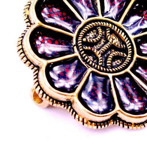 Alamanic rosete fibula, bronze