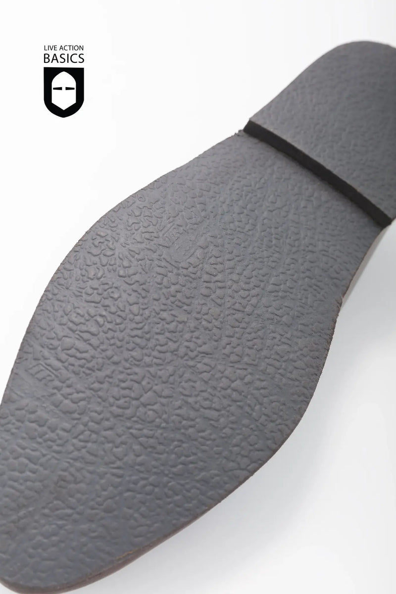 Middelalderlige kvindes sko med gummisål