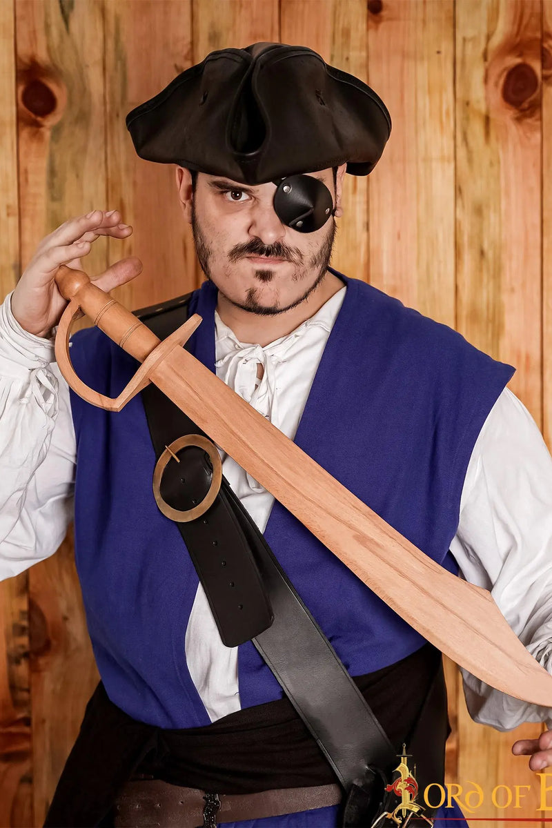 Holzpiratenetikett mit Klammer ausgestattet