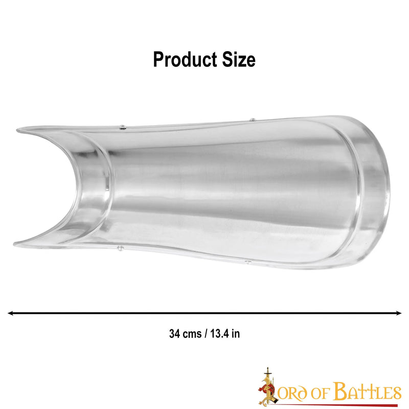 Milanese scheenplaten, onderbeenpantser, 1,6 mm