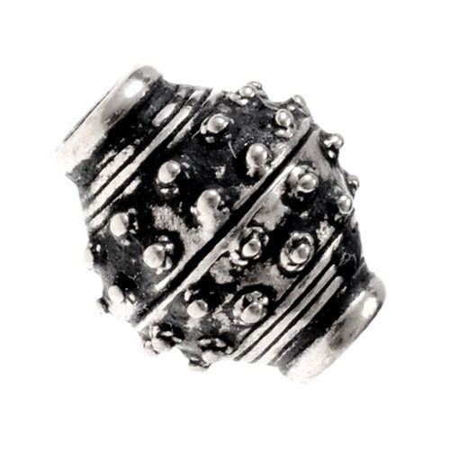 9.-10. Jahrhundert Wikinger Bartperle, versilberte Bronze 