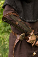 Germanic bracers, forearm guards, patinated, 1 mm